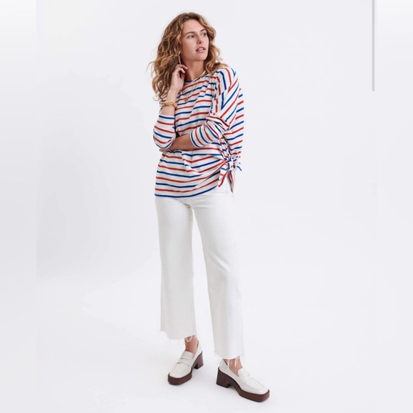 Mersea Tops - NWT MERSEA Catalina Slub Tee - Red, White, and Blue Stripes OSFM